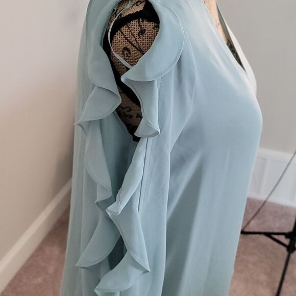 1. STATE Cold Shoulder Mint Leaf top - Picture 5 of 5